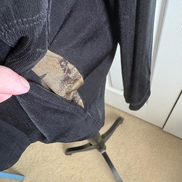 Chico's Black and Gold Blazer with Intricate Design - Picture 3 of 7